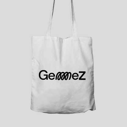 Gemmez Tote bag Front side with the branded name logo