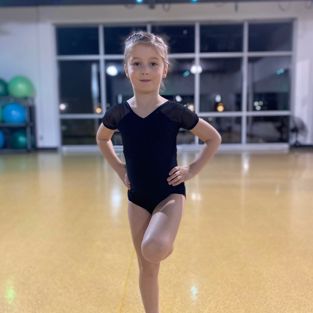 Black Academy Gymnastics Leotard